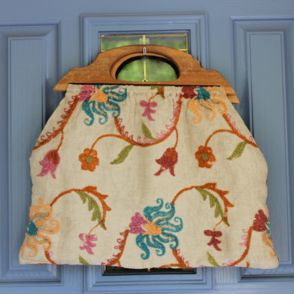 Vintage Floral Sewing Bag~